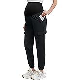 POSHGLAM Women's Maternity Joggers Casual Scrub Pants Quick-Dry Lightweight Active Pants
