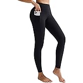 RUNNING GIRL Leggings for Women 25" Inseam, High Waisted Compression Buttery Soft Yoga Pants with Pockets