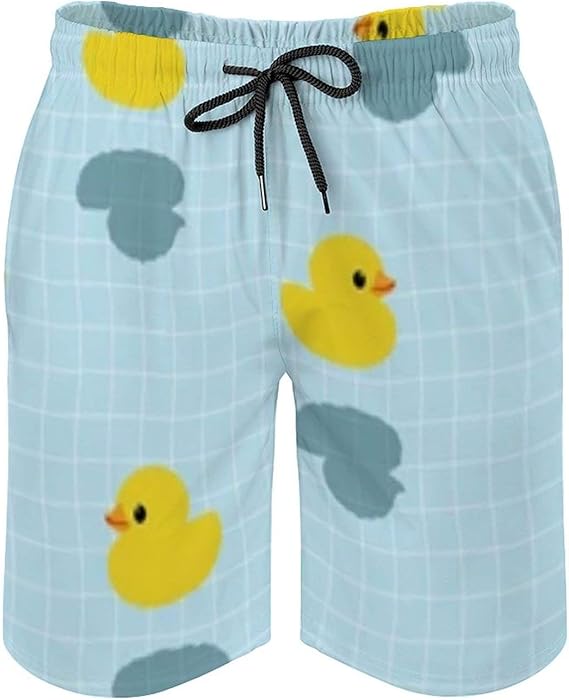 Little Yellow Ducks Mens Shorts Running Shorts Quick Dry Gym Workout