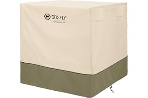COSFLY Air Conditioner Cover for Outside Units-Durable AC Cover Water Resistant Fabric Windproof Design -Square Fits up to 34 x 34 x 38 inches