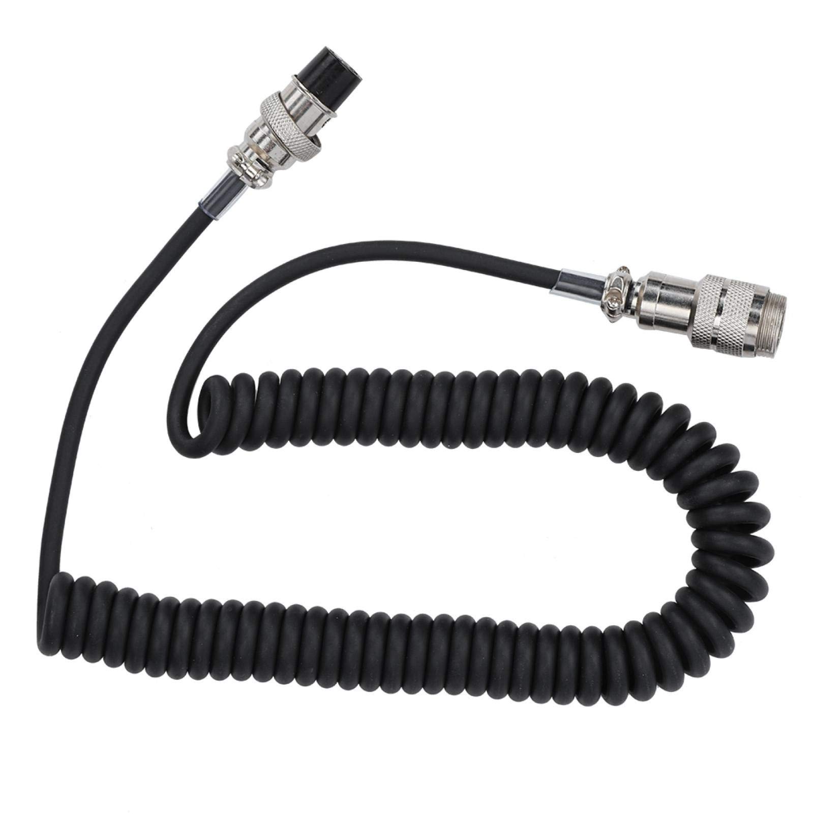 Kuuleyn 60cm/23.6in Male-to-Female 8-Pin Circular Microphone Extension Cable for Radio Transceivers