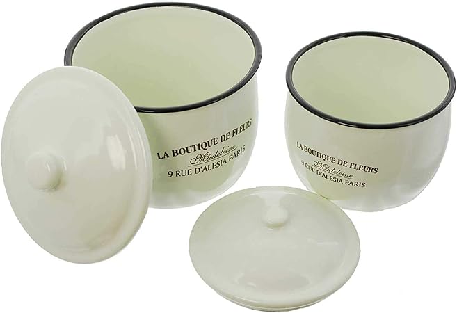 SIDCO Vorratsdose Metalldose 2 Stück Aufbewahrung Keksdose Gebäckdose