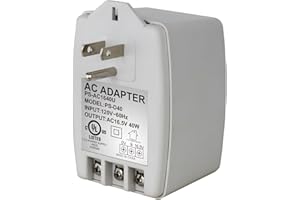 CENTROPOWER 16.5V 40VA Plug in Transformer for Doorbell and Security Systems - Compatible Ring, Nest, DSC - Easy Install with Screw Terminals and Auto-Resetting Fuse