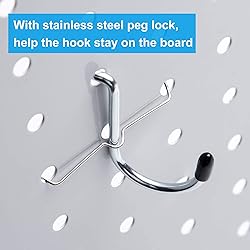 Pegboard Hooks Assortment, for Organizing Various