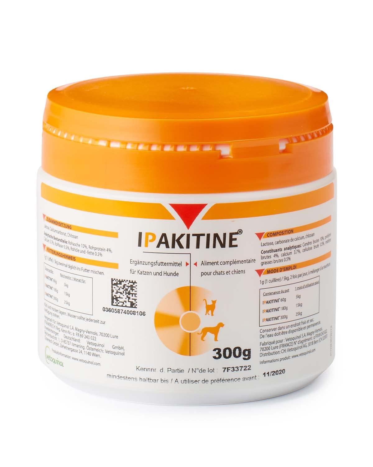 Vétoquinol Ipakitine 180 Gr 300 GR