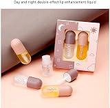 Beliky Girl 2 Pcs Natural Lip Plumper Gloss Day Night Moisturizing Fuller Lips view 9