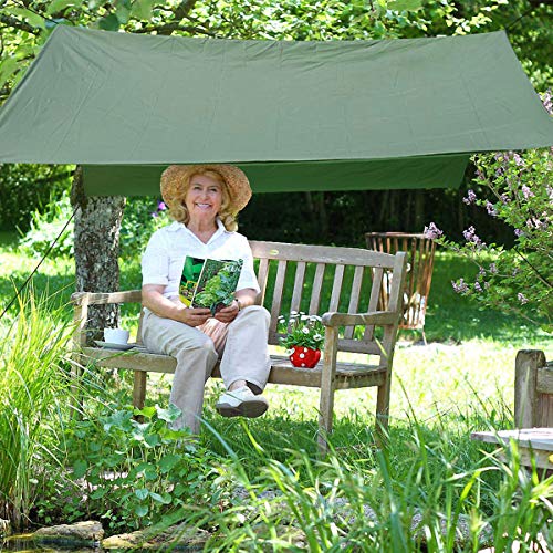 Slanke Camping Tarp, Hangmat Regen Vliegtentui Outdoor Tent Tarp Waterdichte UV Bescherming Luifel Tent Tarp Shelter… - Image 6