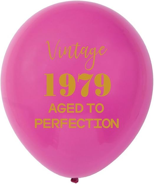 Amazon Com Pink Vintage 1979 Balloons 12inch 16pcs Women Gold