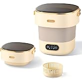 Foldable Portable Washing Machine 17L Mini Portable Washer Laundry Machine | Collapsible Design, Touch Control Panel, Portable Travel Washer, 3 Wash Modes, Compact Storage