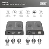 DIGITUS DS-55529 HDMI KVM Extender Splitter 1080p 60Hz 120m LAN IP Enabled Set view 2