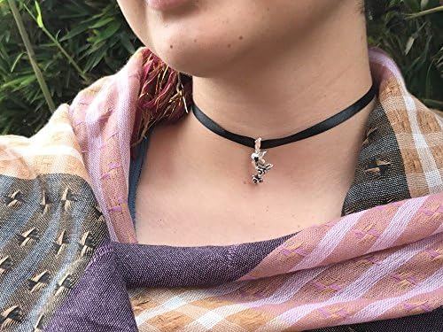 Flower charm for choker