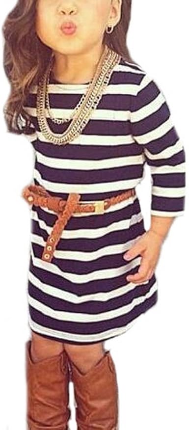 little girls black and white dresses