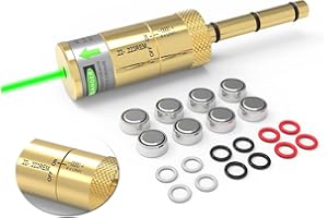 ARKSIGHT Laser Bore Sight for .22LR/223/.17HMR/.177 Cal/ 9MM/.38SPL/.380 Cal, End Barrel Bore Laser Boresighter with Switch Function Easy to Use