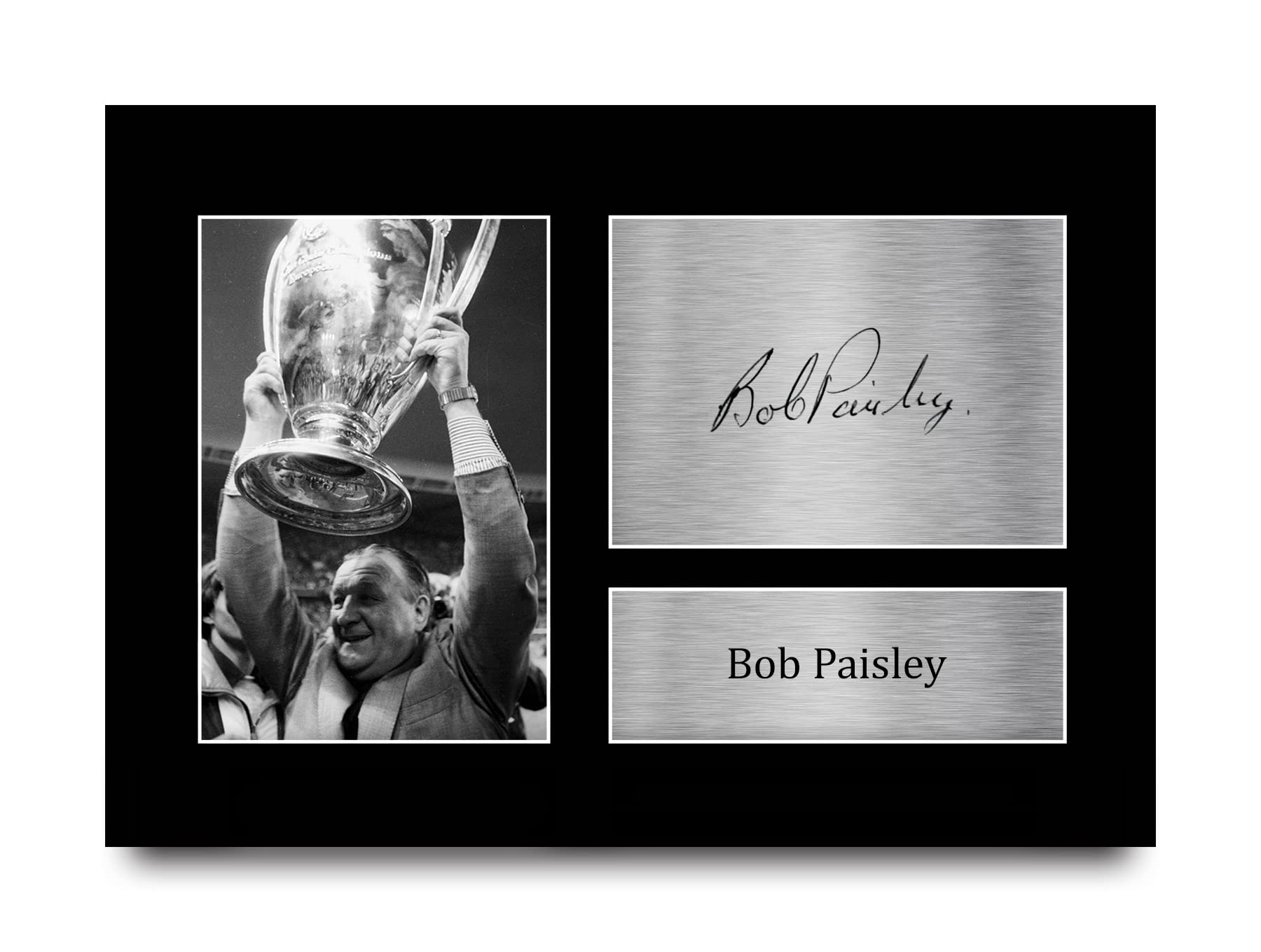 HWC Trading A4 Bob Paisley Liverpool Gifts Printed Signed Autograph Picture for Football Fans and Supporters