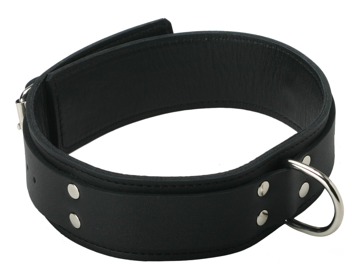 Strict Leather Black Standard Lined Collar