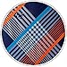MENDENG Men's Neckties Orange Blue Tie Plaid Stripe Mens Ties Silk Ties for Men Wedding Party Groomsmen Classic Formal