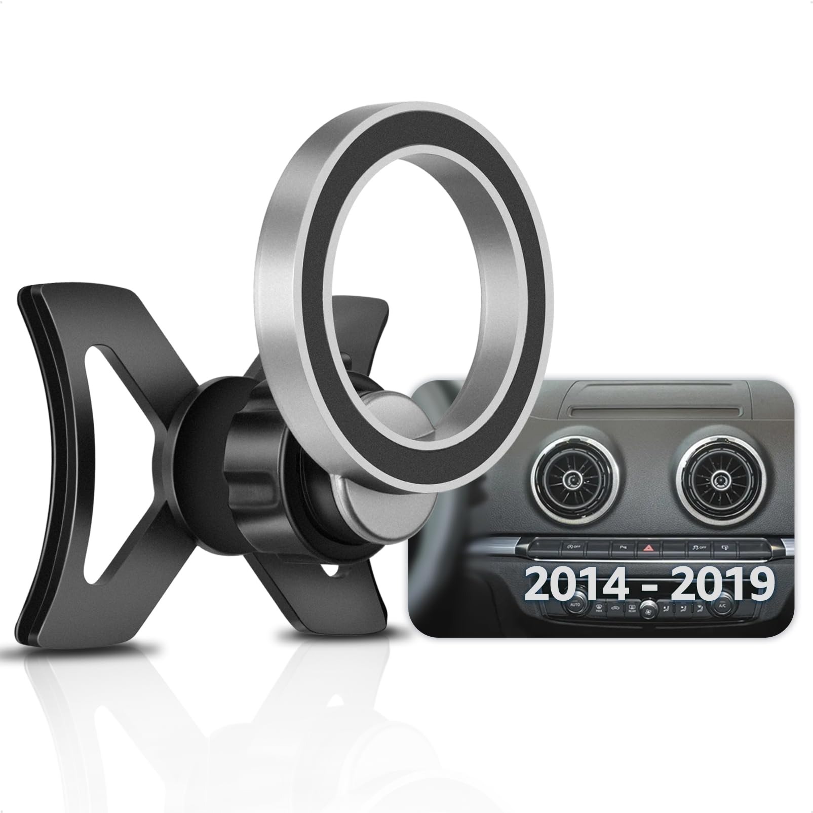 Magnetic Phone Holder Compatible with A3 8V, Compatible with Magsafe for iPhone 15/14/13/12, 2013 2014 2015 2016 2017 2018 2019 S3 Hatchback Accessories Phone Mount Car Automobile Cradles Hands Free