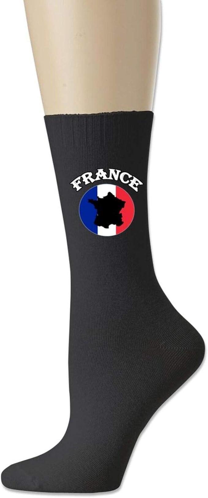 French Pride French Flag And Map Crazy Socks Breathable Cotton Crew Socks For Women Men Amazon