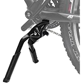 BV Bike Stand Heavy Duty for 24"-28" E-Bike - Bike Kickstand Supports Up to 77 lbs - Adjustable &amp; Foldable Kickstand for Adult Bike with Center Mount &amp; Secure Support - Strong &amp; Durable for Ebikes