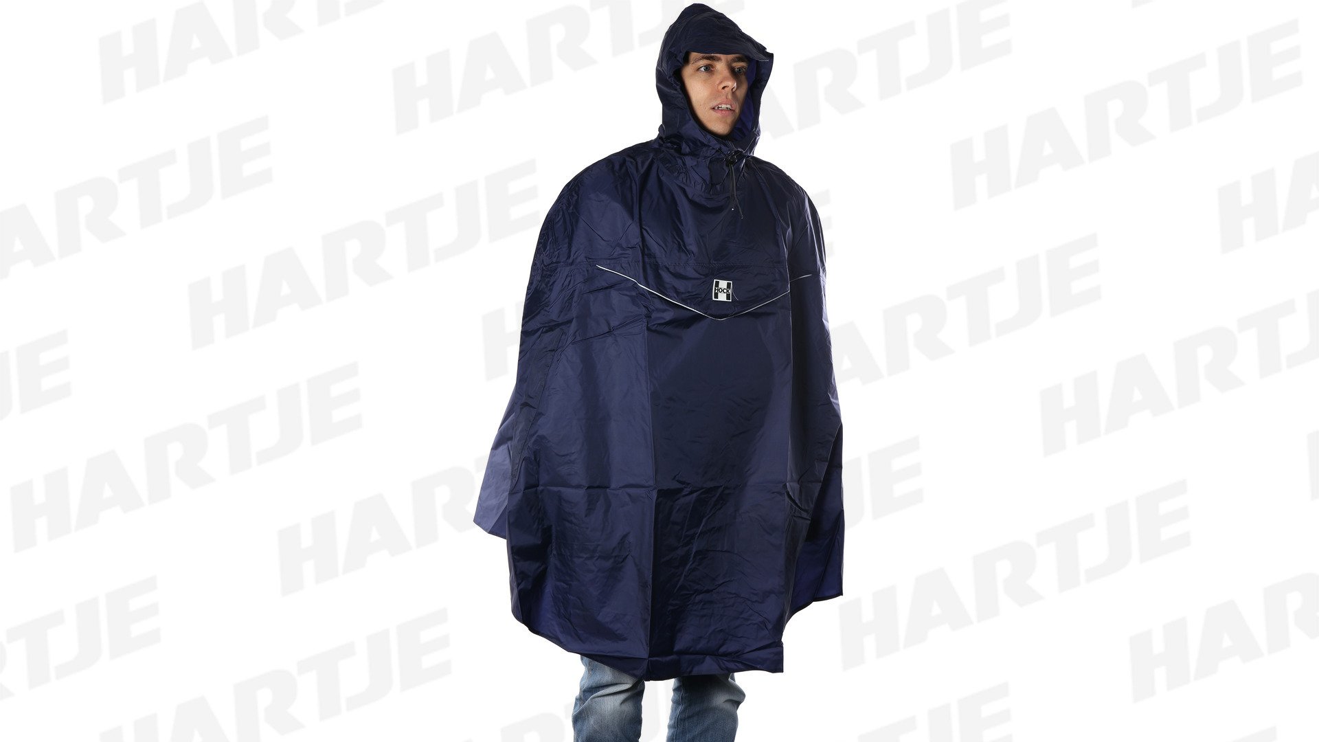 Hock Regenbekleidung Unisex rain Poncho Light, Unisex_Adult, Poncho, 52002, Navy, 185 cm