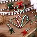 800 Pieces Christmas Pony Beads Plastic Pony Beads and 50 Pieces Christmas Pipe Cleaners Chenille Stems for Xmas Decorations DIY Crafts Jewelry Making Red Green White