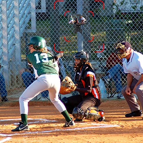 Koqeiey Net/Chain Link Fence Mount Compatible with GoPro Action Cameras and One X2,Smart Phones ,Mevo Start, and Other Action Cameras for Softball, Tennis, Baseball, Football Games Recording