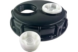 Esamploe IBC Tote Cover,6.5 Inches IBC Tote Lid with Double Vent Hole,Water Tank Lid for Convenient Storage,IBC Tote Cover for Industrial Agriculture and Other Industries