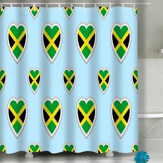 Amazon Com Makas Beach Shower Curtain Jamaican Background Jamaica