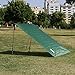 OUTRY Waterproof Multi-Purpose Tarp - Tent Stakes Included - Green- S - 4.9ft x 7.2ft / 1.5m x 2.2m, Lightweight Camping Picnic Ground Sheet Cover Cloth Mat Footprint Rain Fly Shelter Tarpaulin