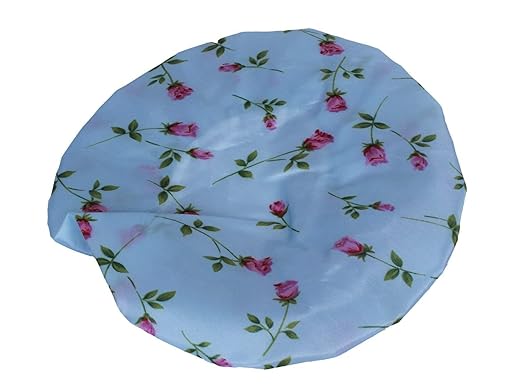 JAPP Plastic Reusable Elastic Shower Cap (Multicolour_Free Size) - Set of 3