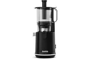 Aeitto Masticating Juicer, Cold Press Juicer Machines with 5.3" Large Feed Chute, 250W Whole Slow Juicer for Vegetable and Fruit