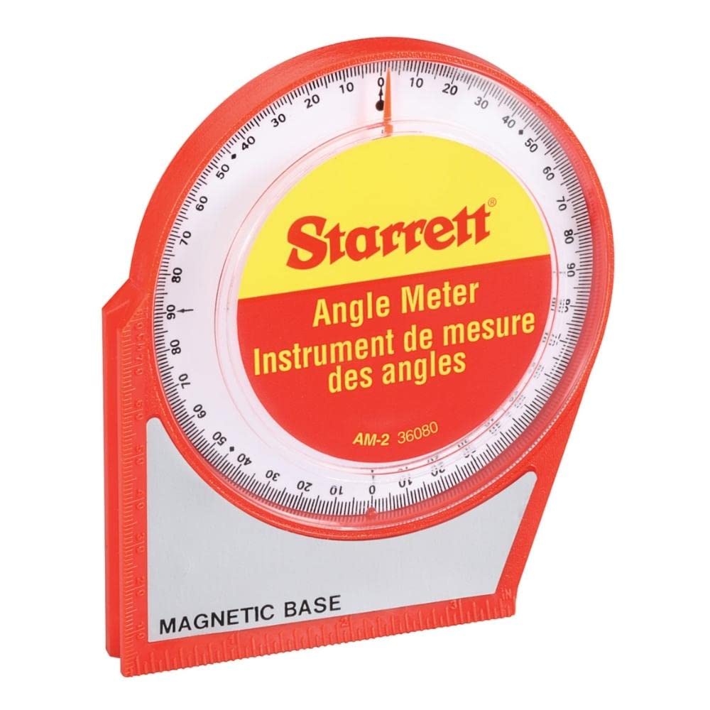 Starrett Magnetic Angle Meter - Slope Angle Meter Mini Inclinometer - AM-2