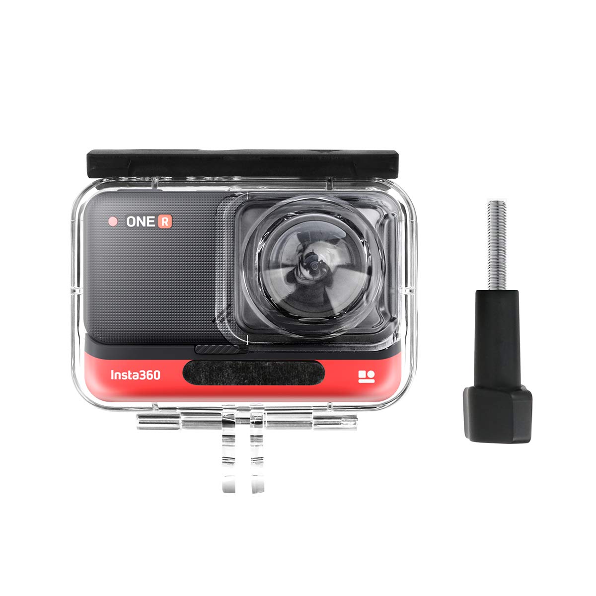 AFAITH Waterproof Housing Dive Case for Insta360 ONE R 360 Degree Panoramic Action Camera, Underwater Diving Protective Shell 40M with Bracket Accessories