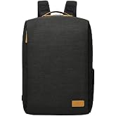 Nordace Siena Pro 15 Smart Backpack with USB Charging - 16" Laptop Backpack, 20L Daily Backpack for Travel, Everyday, or Work (Black-Brown)