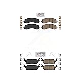 AmeriBRAKES Front Rear Ceramic Disc Brake Pads Kit