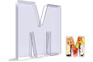 10'' Hard Acrylic Letter Box Charcuterie Letters Fillable Box Reusable Hollow Letter Serving Tray Candy Dish for Birthday Par