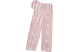 ALIALAVESTA Unisex Bedridden Patient Pants,Leg Post Surgery Pant Magic Stick on Both Sides Fully Open Post-Operative Pants