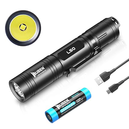 懐中電灯 LED フラッシュライト 超高輝度 USB充電式 5モード