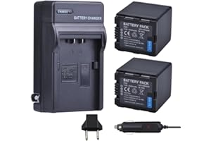 2500mAh VW-VBN260 VW VBN260 Battery +Charger Kits，Compatible for Panasonic，for VW-VBN26 HC-X800, HC-X900, VW-VBN390 VBN130 HC