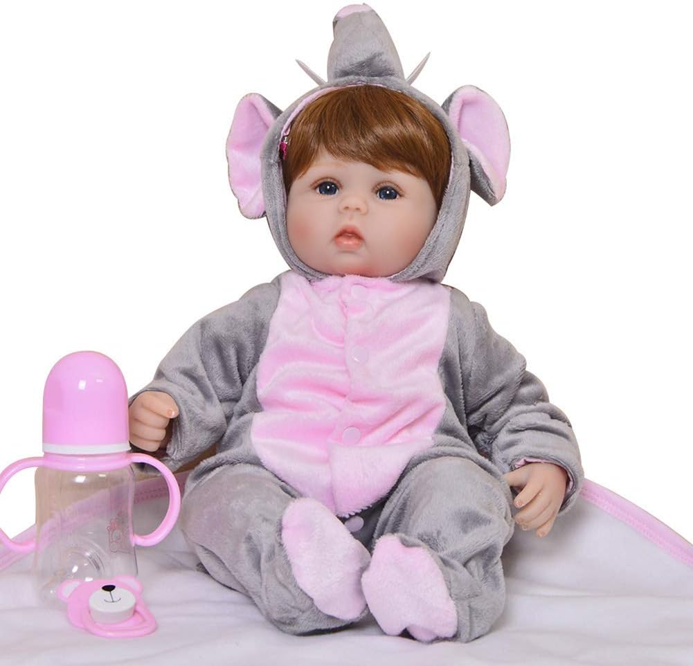 Prezzo NACHEN Reborn Neonati Baby Dolls Crescita realistica Partner rinascere Bambola Piccola Principessa 22 Pollici con Corpo in Vinile di Silicone,color1 Offerte