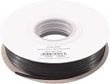 Vaessen Creative Satin Ribbon Black 3mm x 100m Double-Sided Shine