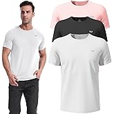 3 or 5 Pack Workout Shirts for Men Quick Dry Running T-Shirt Short Sleeves Moisture Wicking Crew Neck Tee Athletic Casual Top