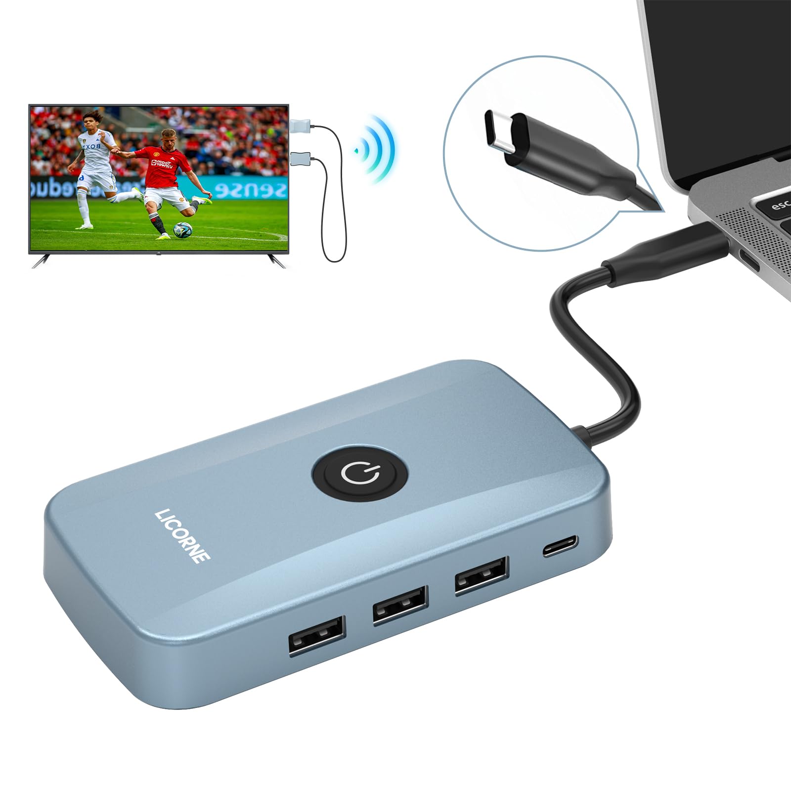 Wireless HDMI Dongle Wireless HDMI Transmitter 4K,TIMBOOTECH Streaming Media Video/Audio/File Extender And Receiver - View #3