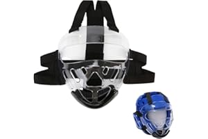 Sparring Mask Face Taekwondo Mask Transparent Shield Face Protection Cover for Fighting Sports Kickboxing Boxing