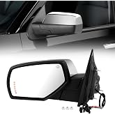 Side View Mirror Compatible with Chevy Silverado/GMC Sierra 1500 2014-2018, 10 Pins Driver Side Mirrors for 2015-2019 Silverado/Sierra 2500HD 3500HD with Puddle &amp; Signal Light, Heated Power Glass