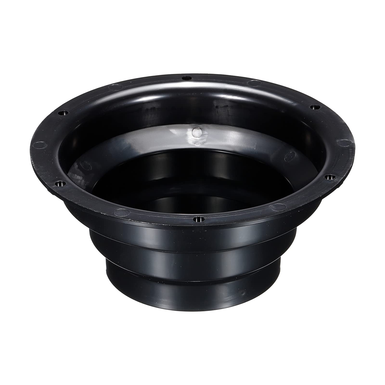 PATIKIL 4" to 6" Cone Duct Connector Flange, Air Ventilation Duct Hose Pipe Adaptor for Heating Cooling Ventilation System, Black