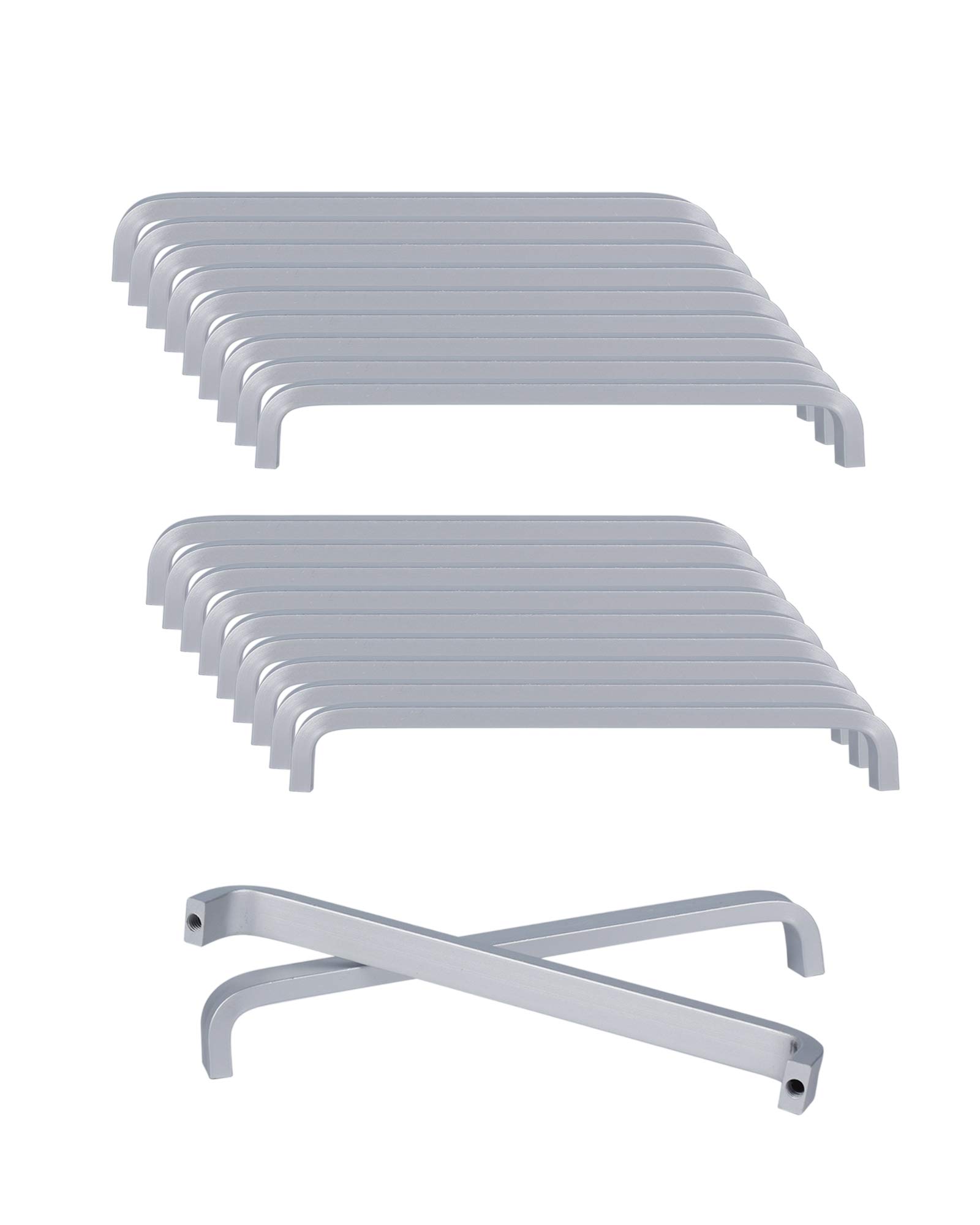 SPDYCESS 20 Piece Aluminum Alloy Cabinet Handle Door Draw Handles for Wardrobe Dresser Drawer Furniture Knobs