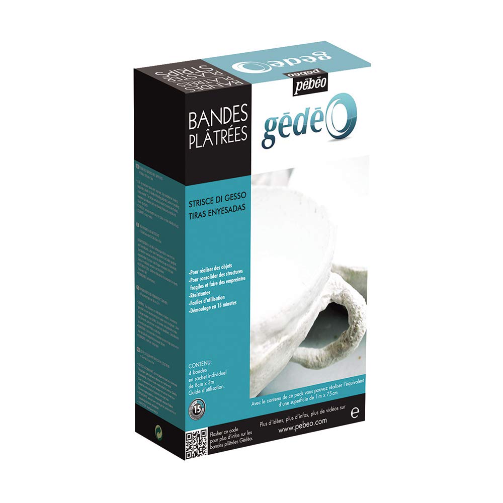 PEBEO Gedeo Plaster Strips with 4 Strips of 8 x 300cm, White