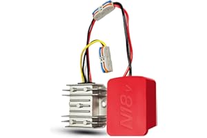 GMURA 18V to 12V Step Down Converter Adapter Fit for Milwaukee M18 Batteries, DC 12 Voltage Power Wheel Battery Adapter, 5A 60W Buck Converter Regulator with Low Voltage Protection