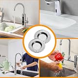 CCLKHY 2 Pcs Stainless Steel Sink Strainer Drain Hair Catcher 7.5cm view 7